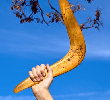 lancio boomerang